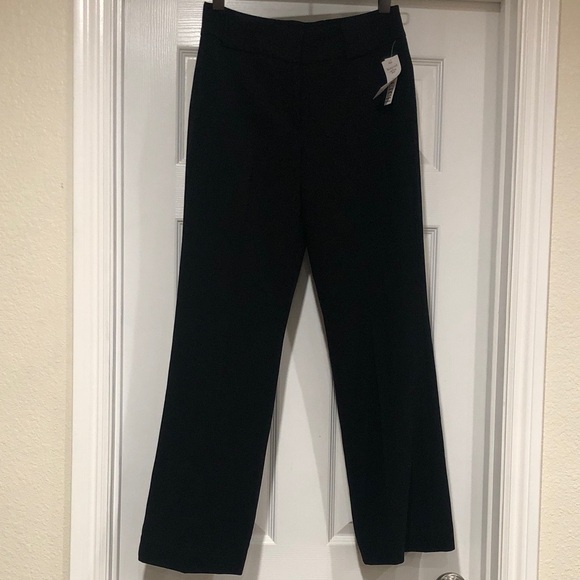 Signature by Larry Levine Pants - Black Women's Dress Pants - Slight Flare Leg